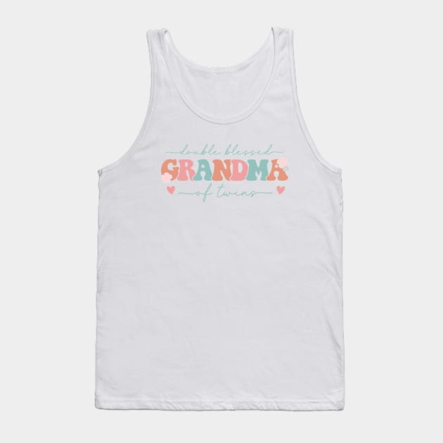 Double Blessed Grandma Of Twins Tank Top by GreenCraft